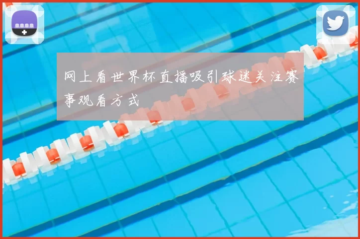 网上看世界杯直播吸引球迷关注赛事观看方式